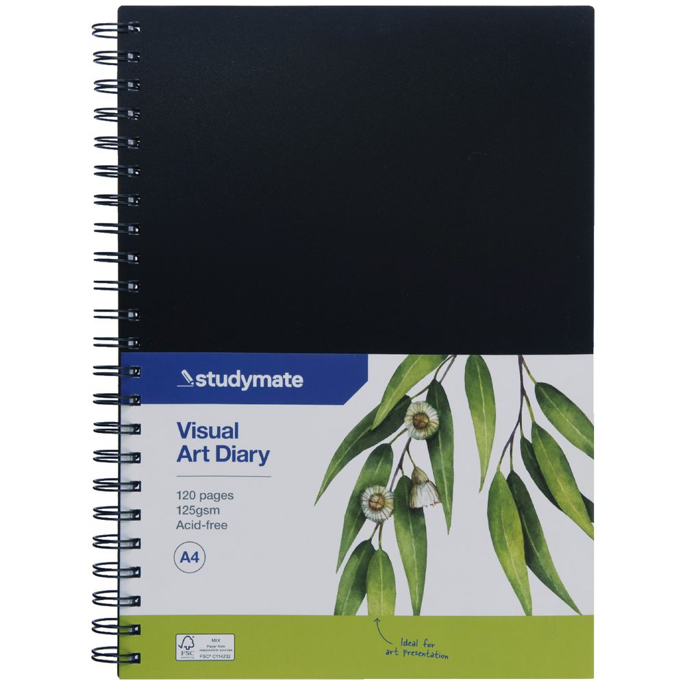 Studymate A4 Visual Art Diary FSC 120 Page