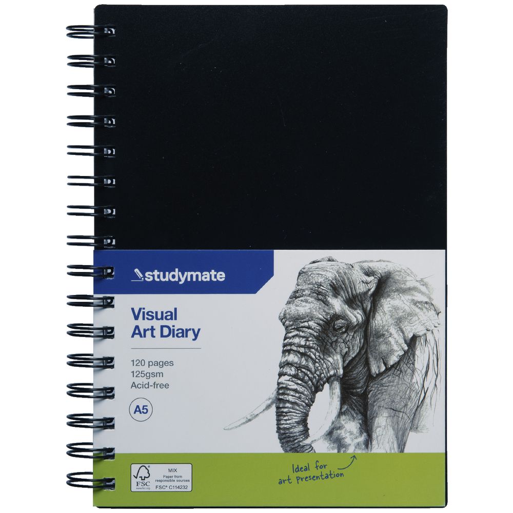 Studymate A5 Visual Art Diary FSC 120 Page