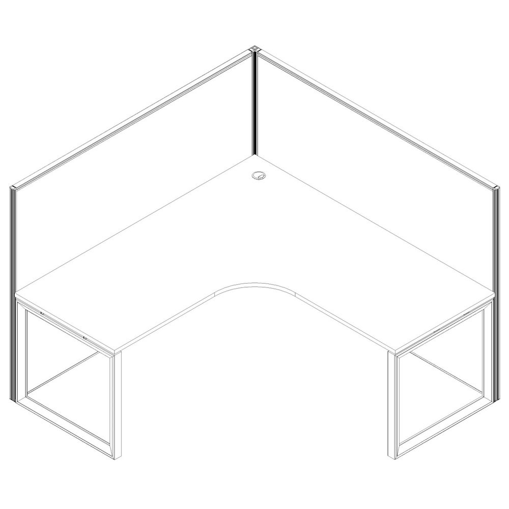 Stilford FSC Screen 1500X1250mm White Frame Grey Fabric | Officeworks