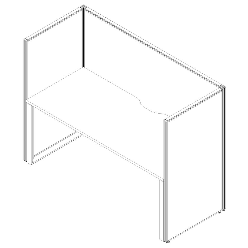 Stilford FSC Screen 750X1250mm White Frame Grey Fabric | Officeworks