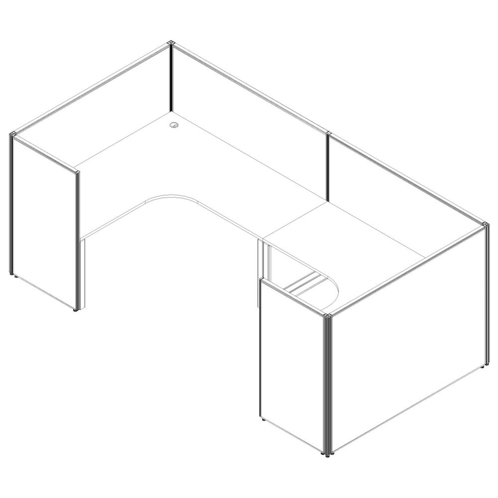 Stilford FSC Screen 750X1250mm White Frame Grey Fabric | Officeworks