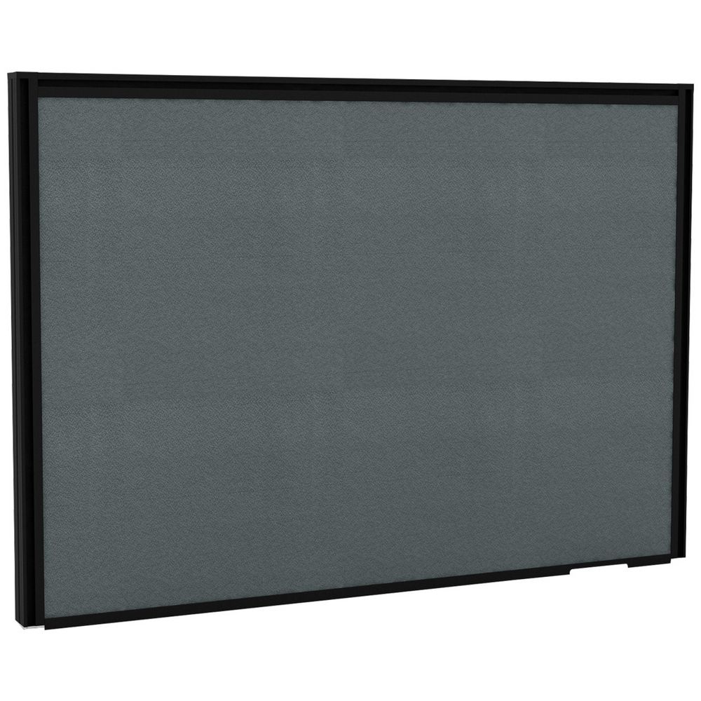 Stilford FSC Screen 750X525mm Black Frame Grey Fabric | Officeworks