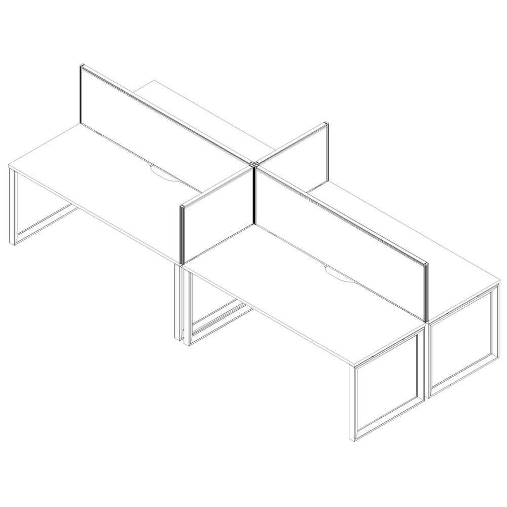 Stilford FSC Screen 750X525mm White Frame Grey Fabric | Officeworks