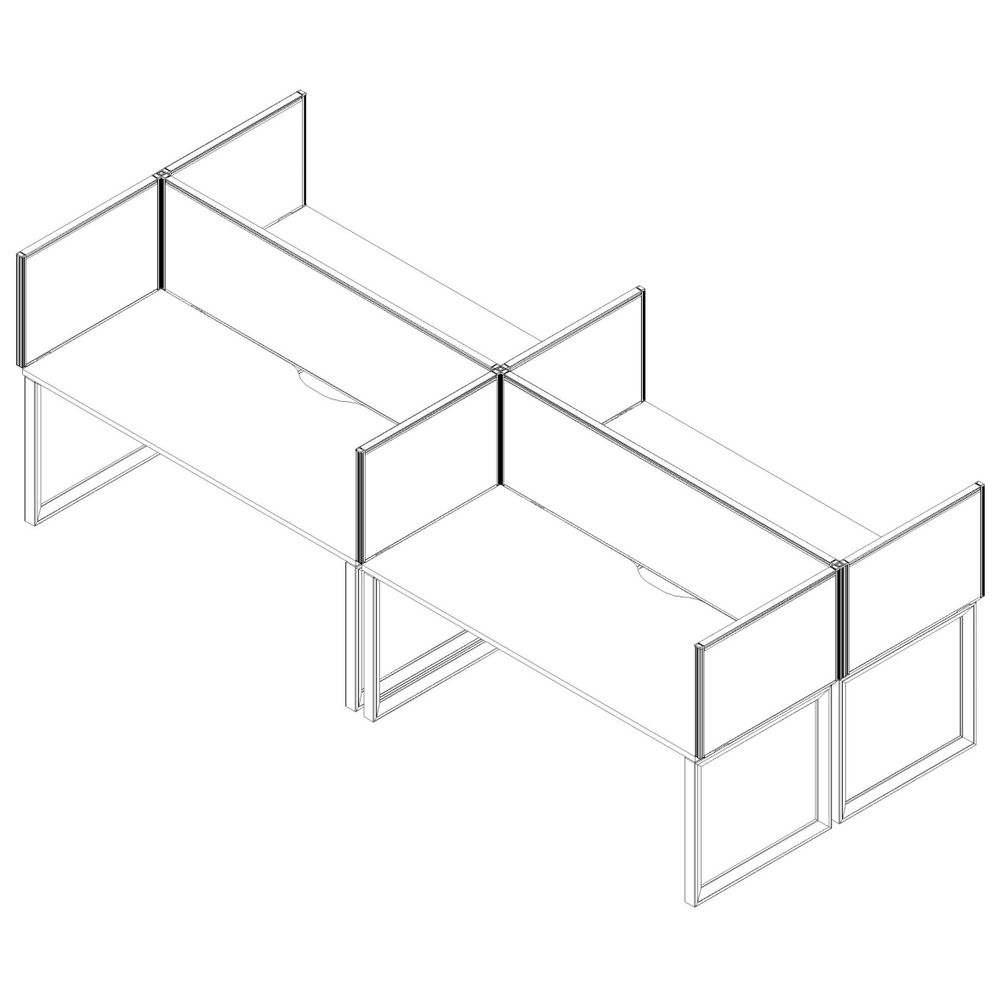 Stilford FSC Screen 750X525mm White Frame Grey Fabric | Officeworks