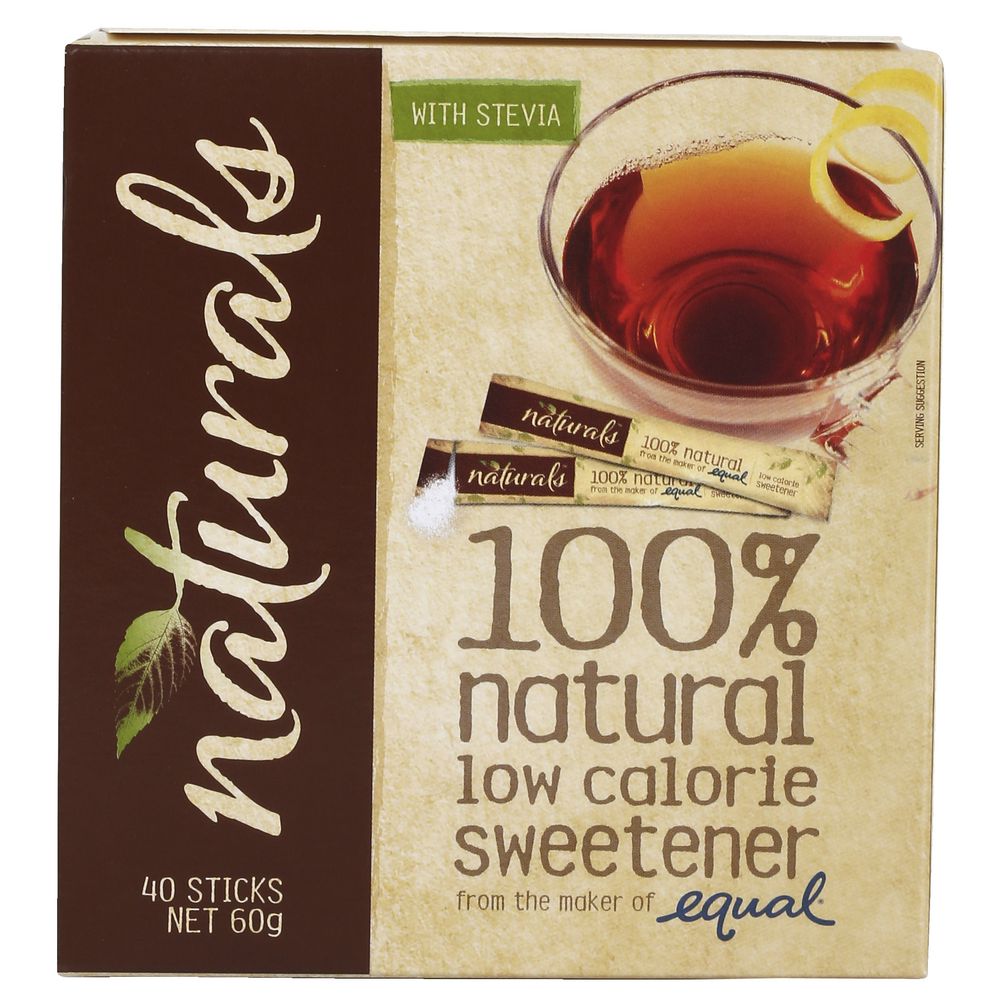 Equal Naturals Sweetener Sticks 40 Pack