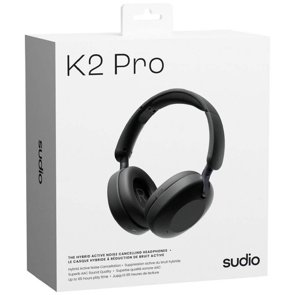 Sudio K2 Pro Hybrid ANC Wireless Headphones Black | Officeworks