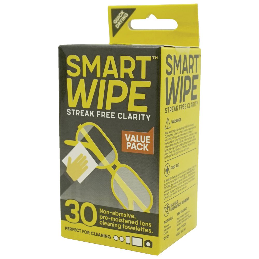 Smart Wipes Lens Towelettes 30 Pack