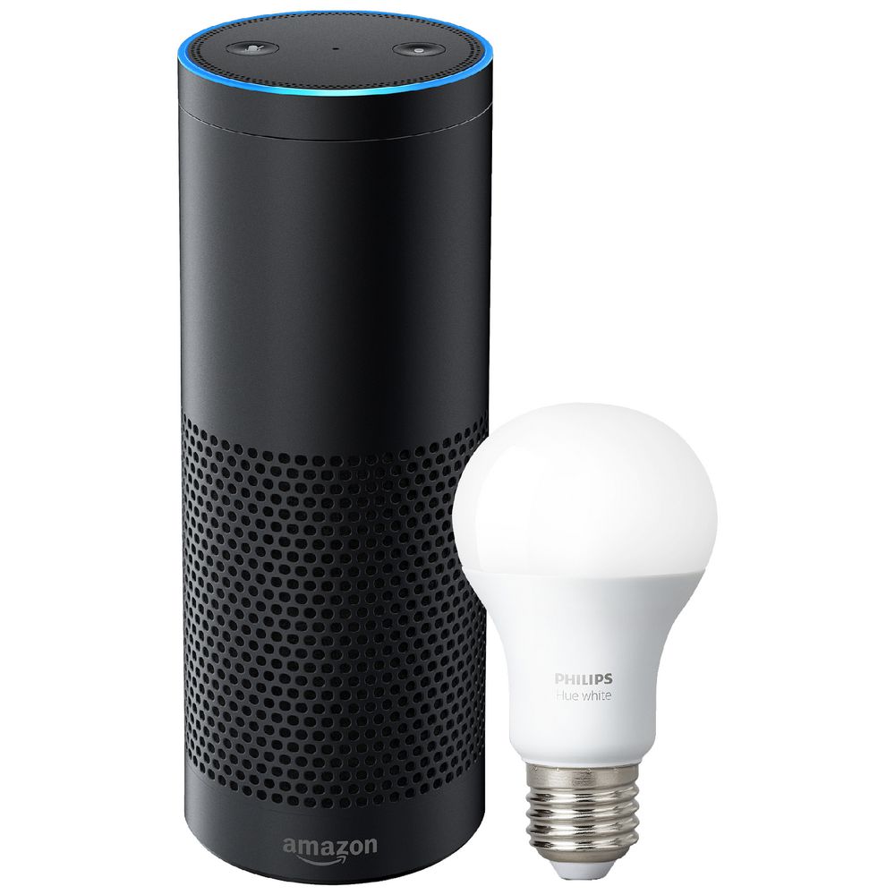 Amazon Echo Plus with Philips Hue E27 Bulb