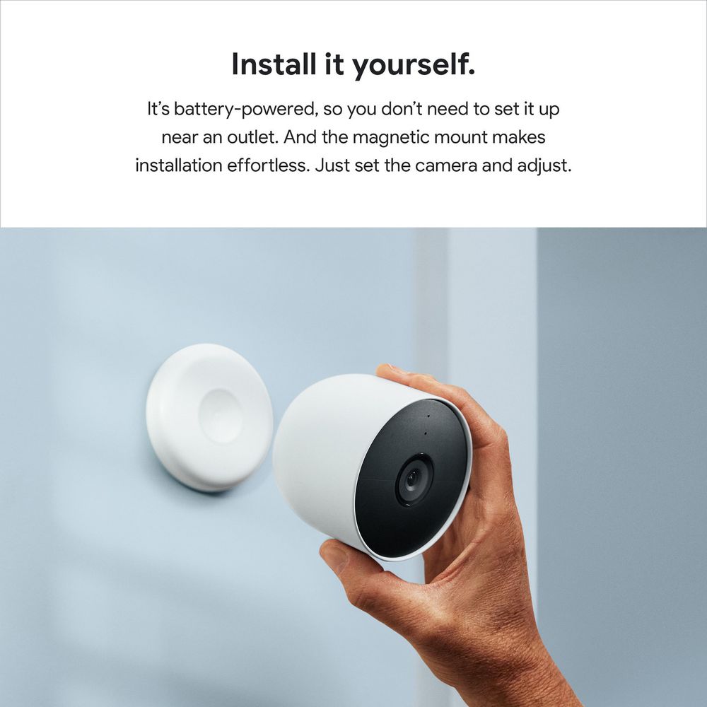 Google Nest Cam Battery-Powered Outdoor/ Indoor 3 Pack