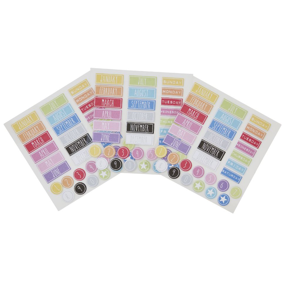 Tailored Month and Day Stickers