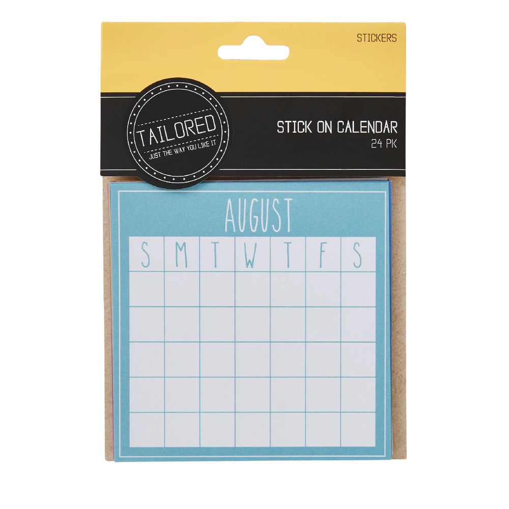 Tailored Stick On Calendar
