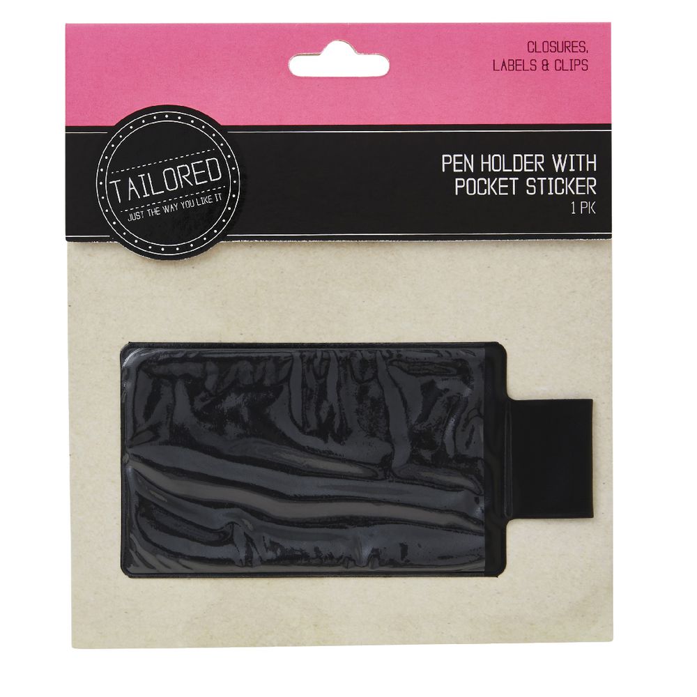 Tailored Pen Holder with Pocket Sticker
