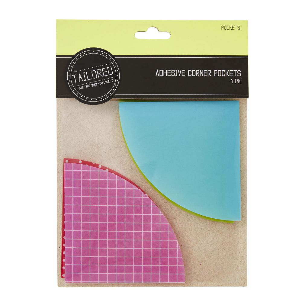 Tailored Adhesive Corner Pocket