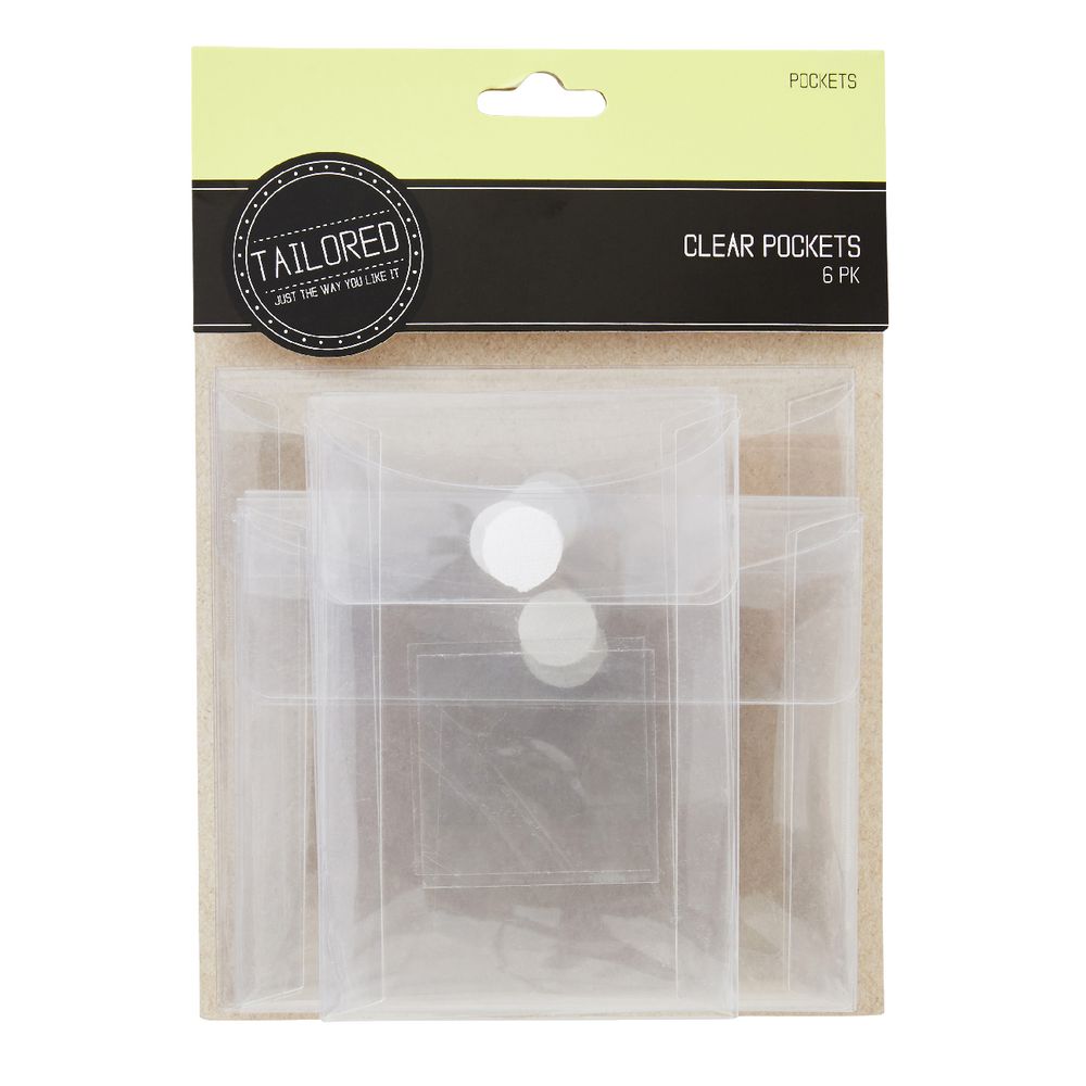 Tailored Clear Mini Pockets 6 Pack