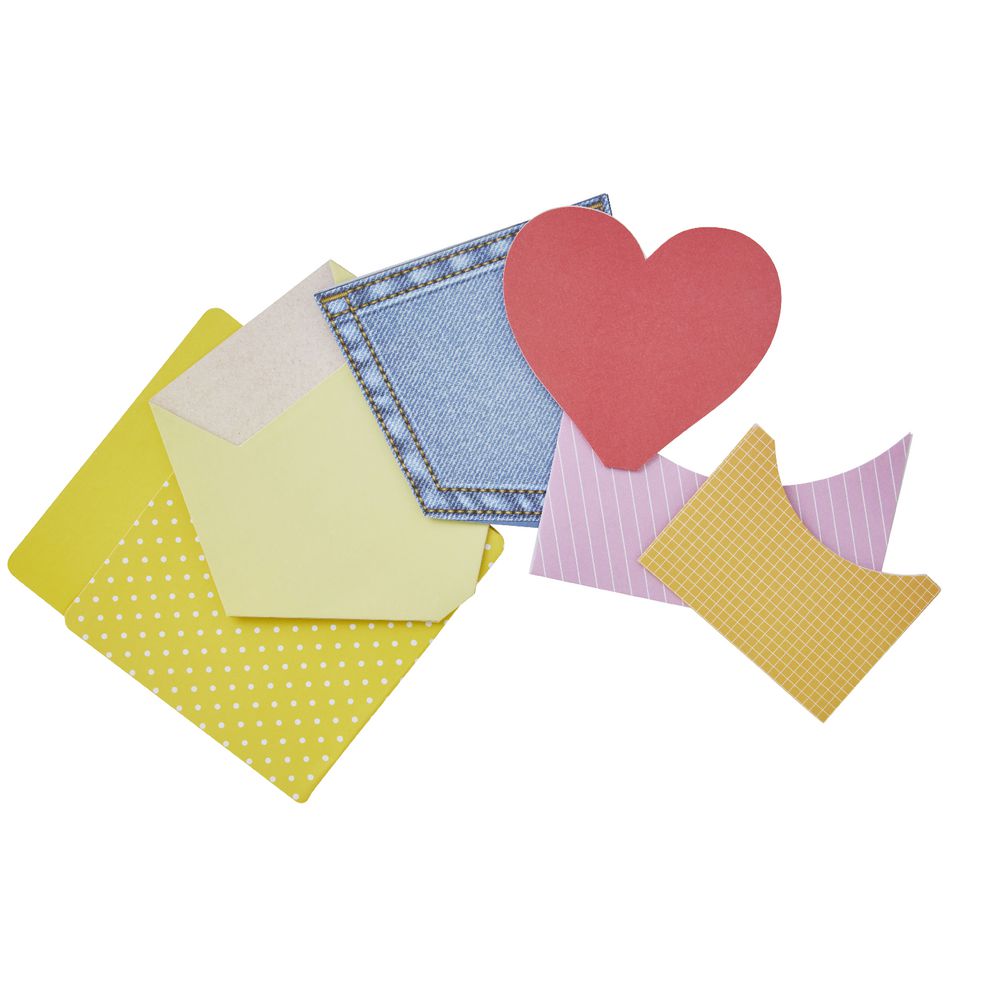Tailored Adhesive Decorative Pockets Assorted 6 Pack