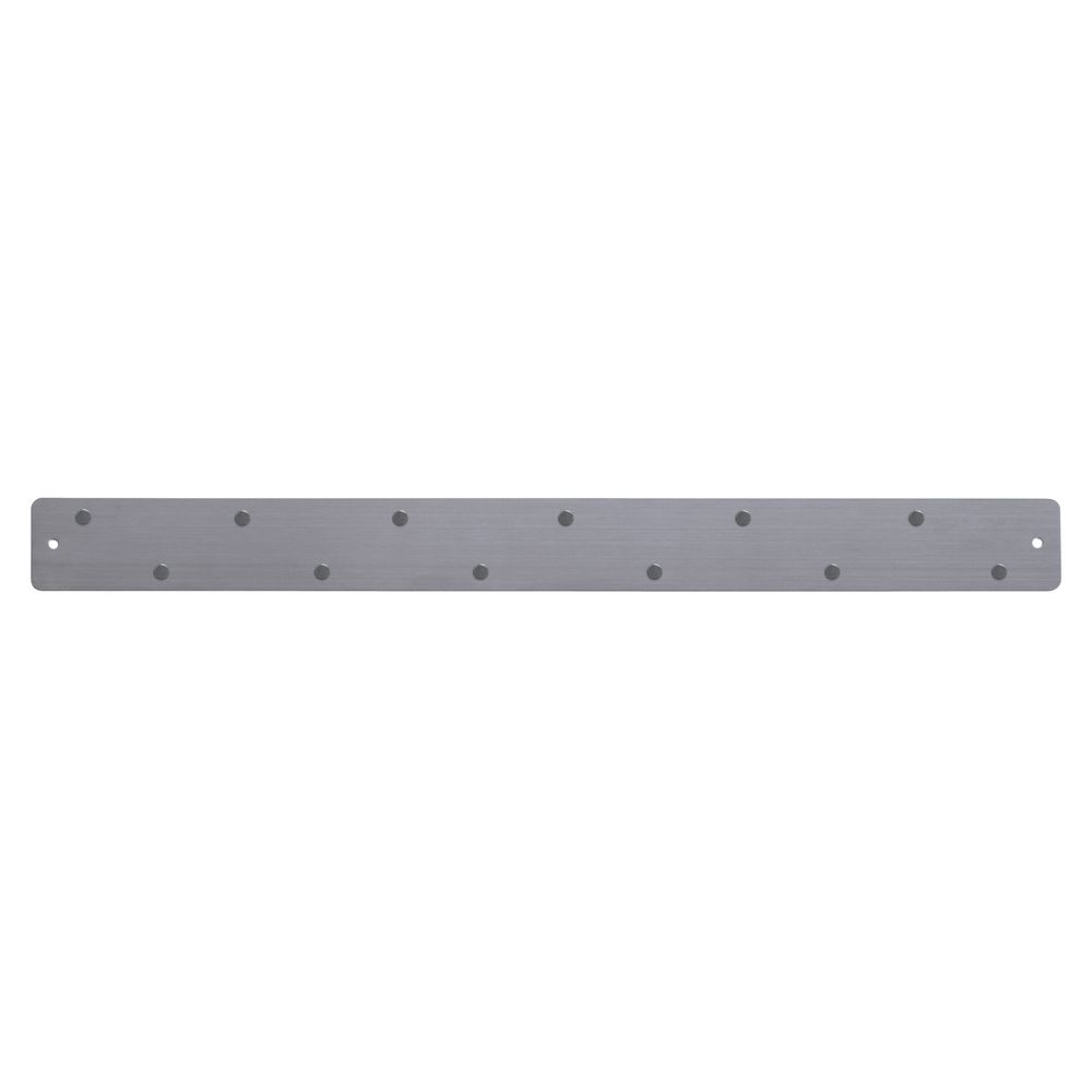 Three By Three Magnetic Strip Bulletin Board Stainless