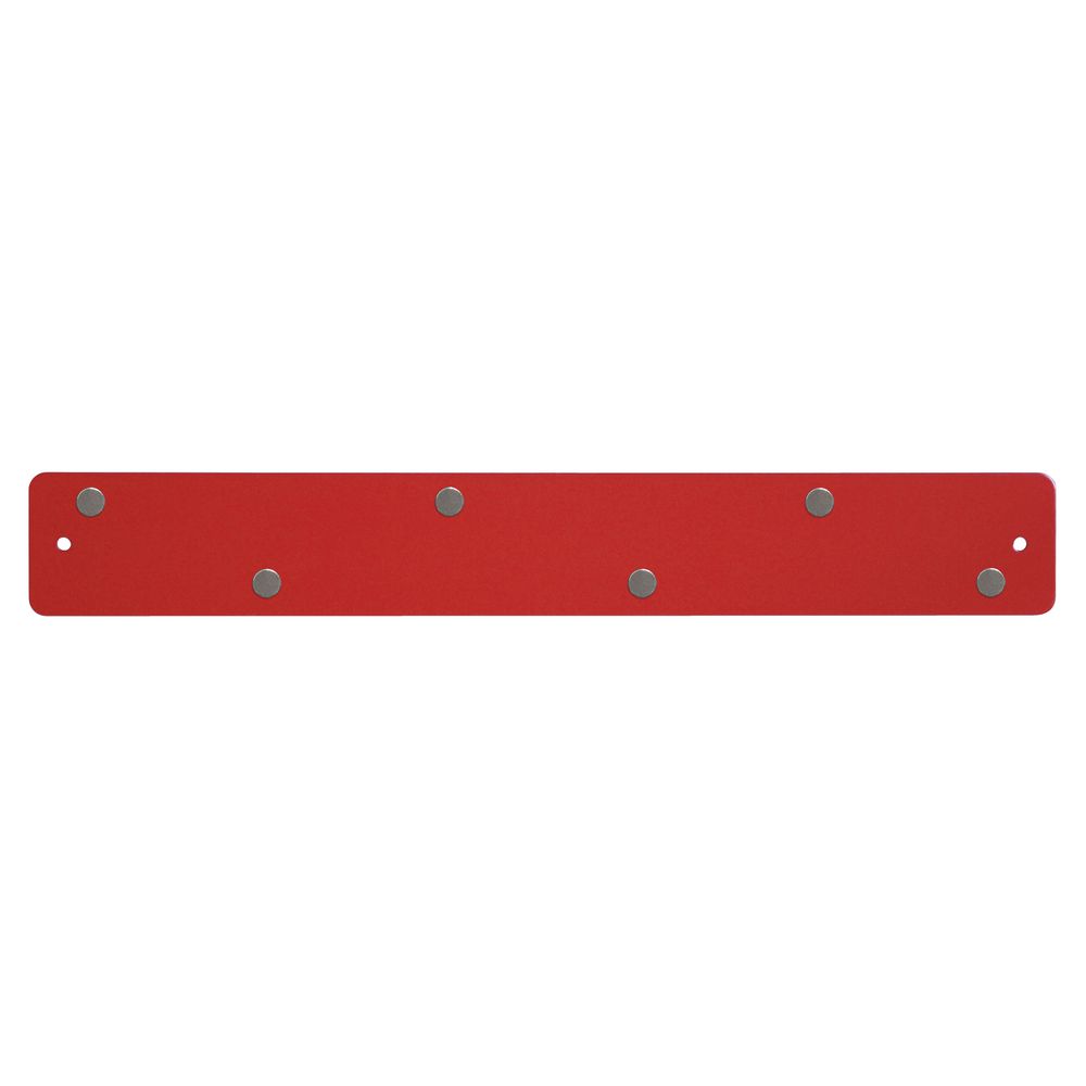 Three By Three Magnetic Mini Strip Bulletin Board Red