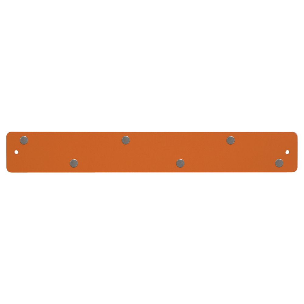 Three By Three Magnetic Mini Strip Bulletin Board Orange
