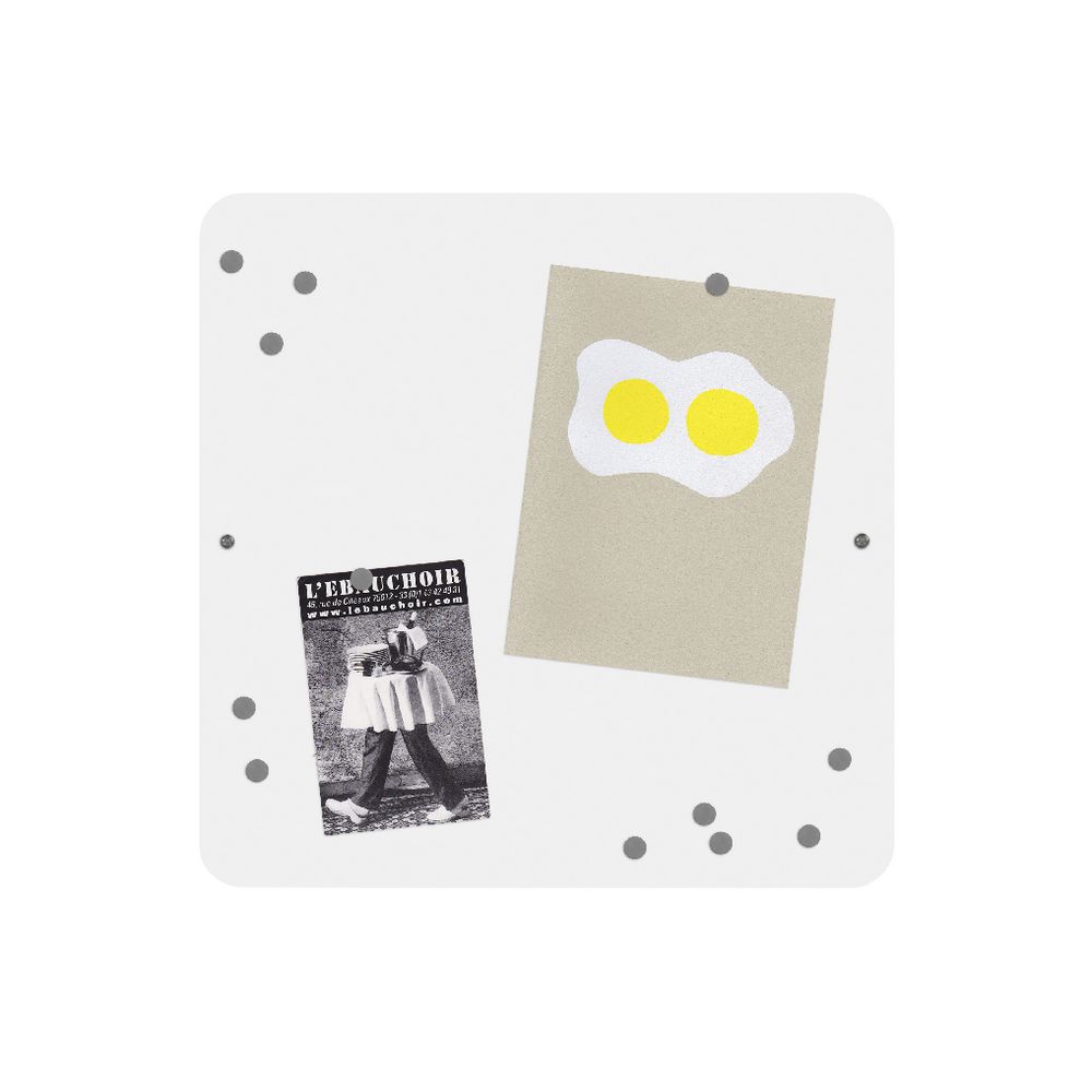 Three By Three Magnet Board 30 x 30cm White