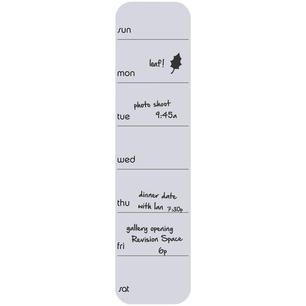 Three By Three up date! Silicone Weekly Planner