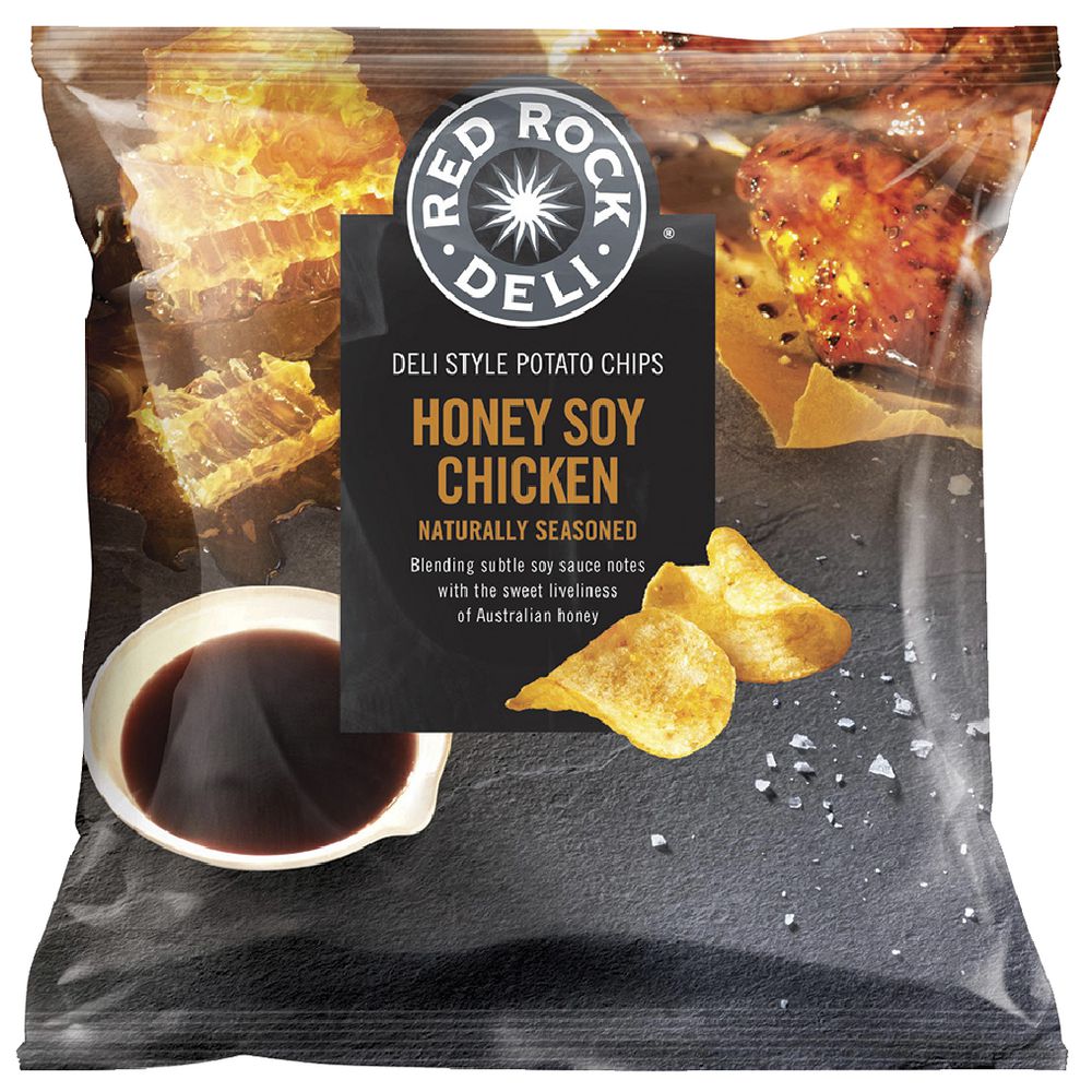 Red Rock Deli Honey Soy Chicken Chips 28g 21 Pack Officeworks