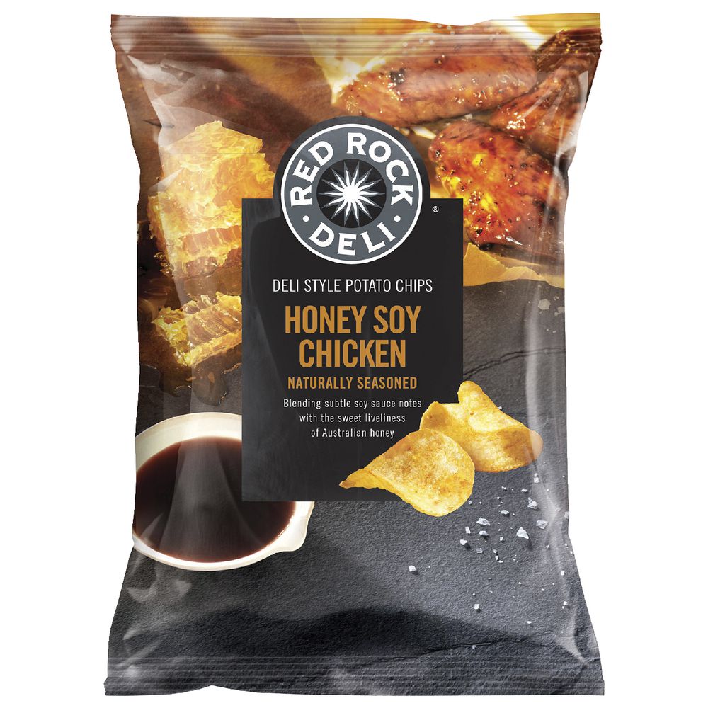 Red Rock Deli Honey Soy Chicken Chips 45g 18 Pack