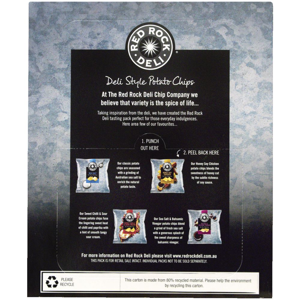 Red Rock Deli Chips Variety 280g 10 Pack