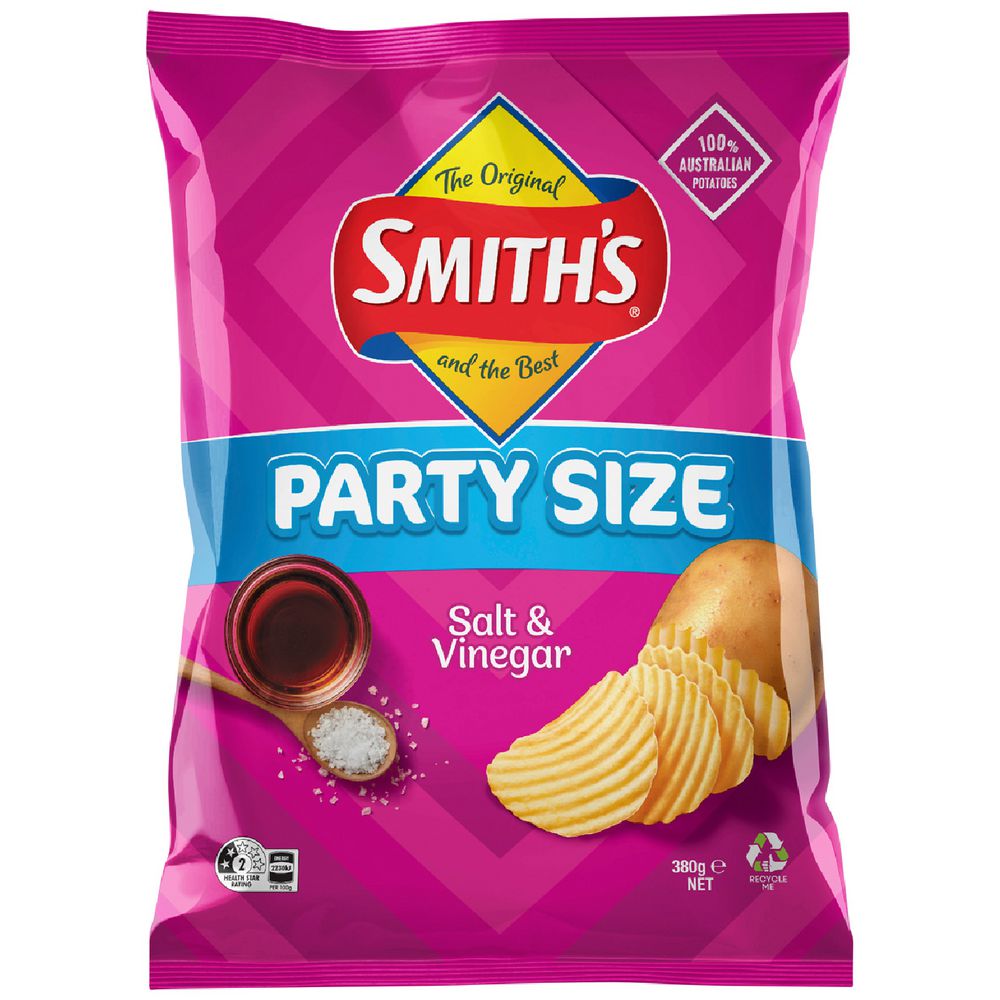 Smiths Salt And Vinegar Chips 380g Officeworks