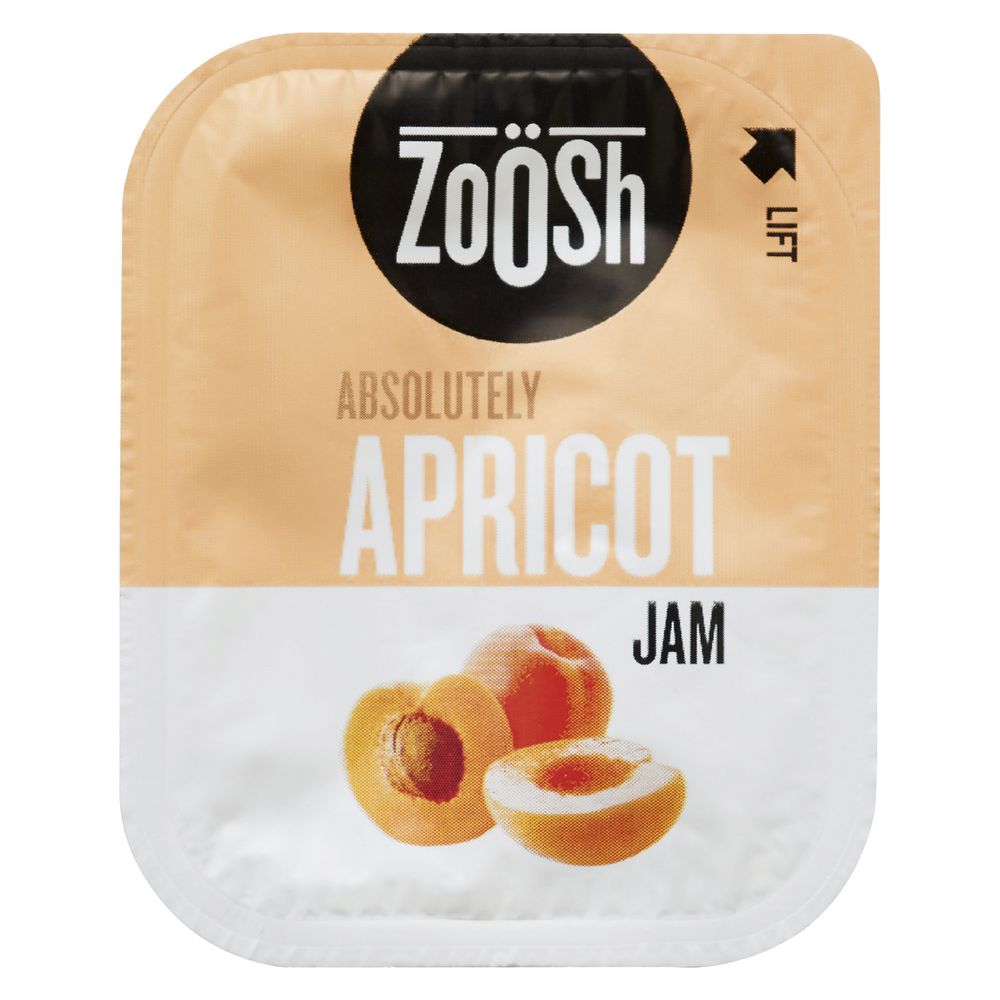 Zoosh Apricot Jam 13.6g Snack Tub 50 Pack