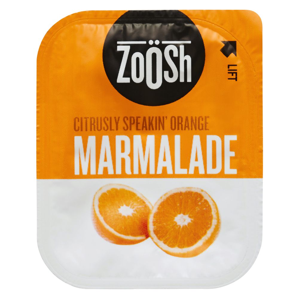 Zoosh Orange Marmalade 13.6g Snack Tub 50 Pack