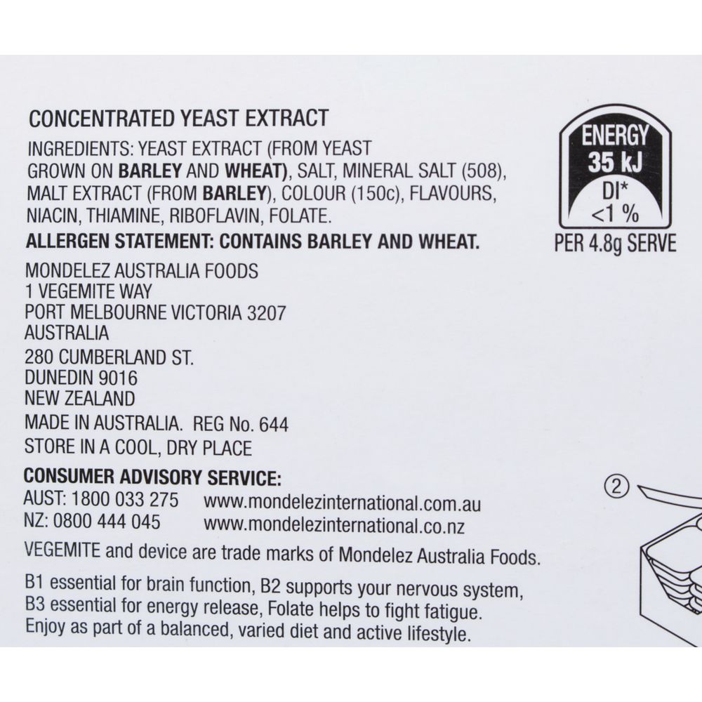 Kraft Vegemite 4.8 g Snack Tub 90 Pack