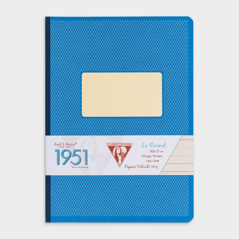 Clairefontaine 1951 Clothbound A5 Notebook 96 Page Blue