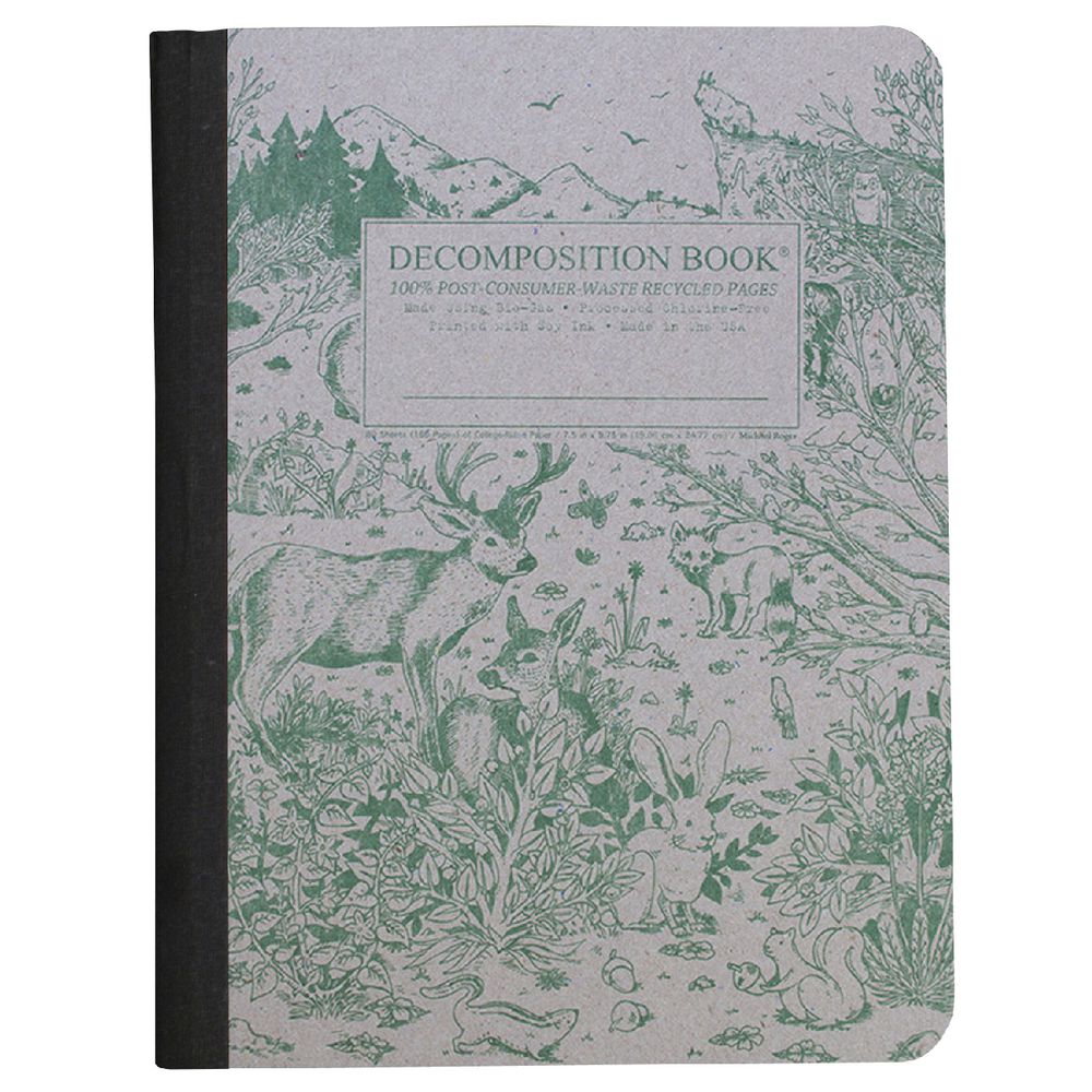 Decomposition Ruled Notebook Animal 160 Page