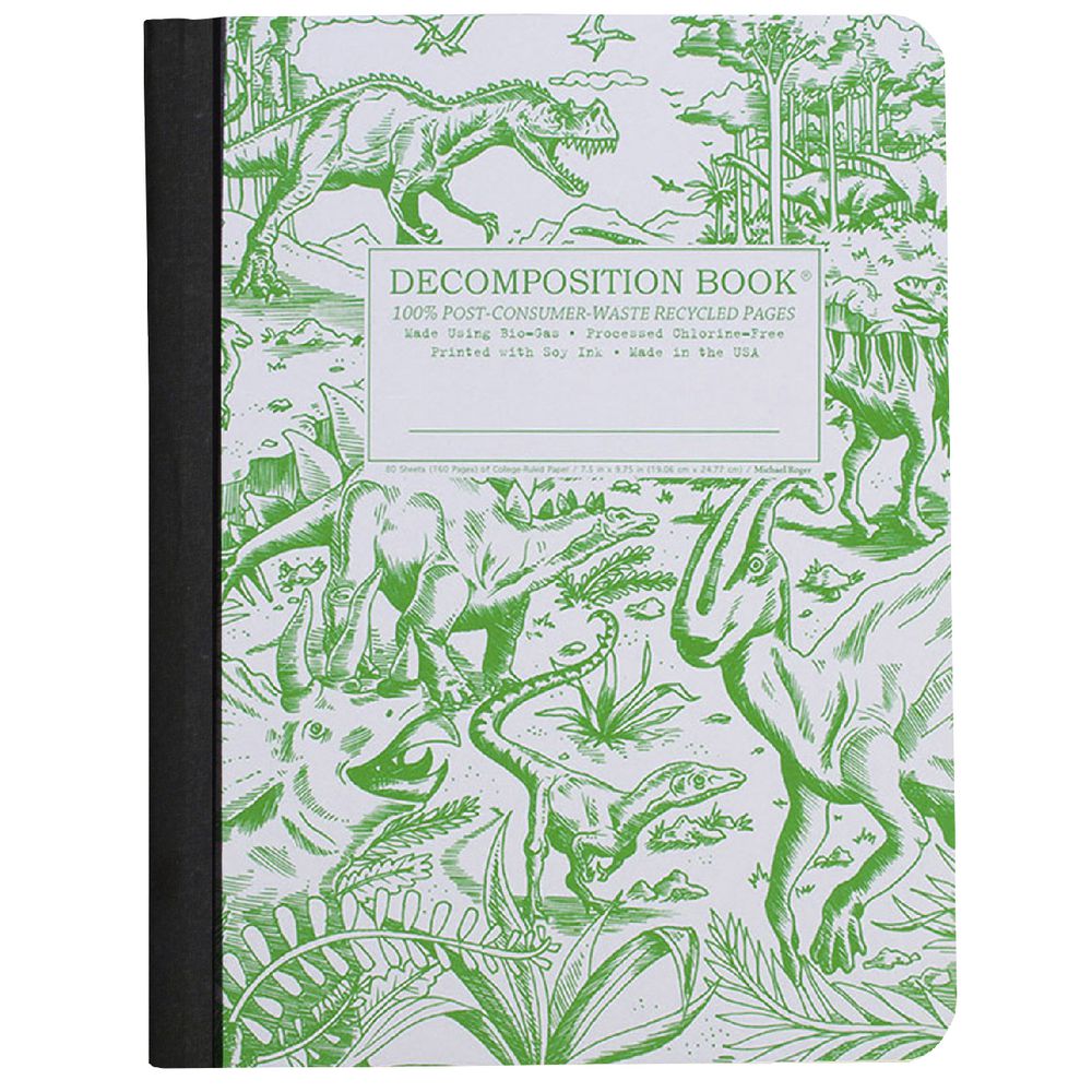 Decomposition Ruled Notebook Dinosaur 160 Page