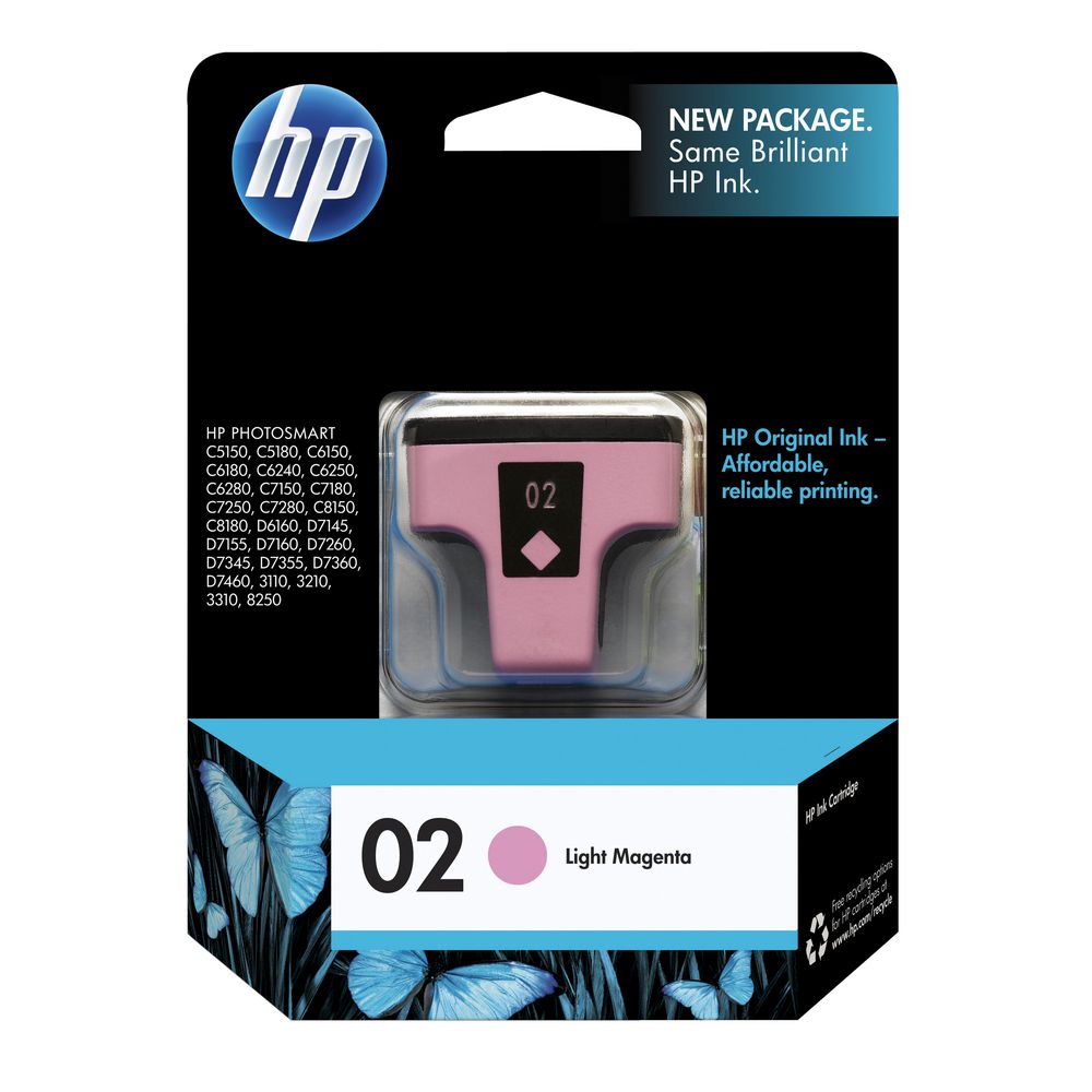 HP 02 Ink Cartridge Light Magenta