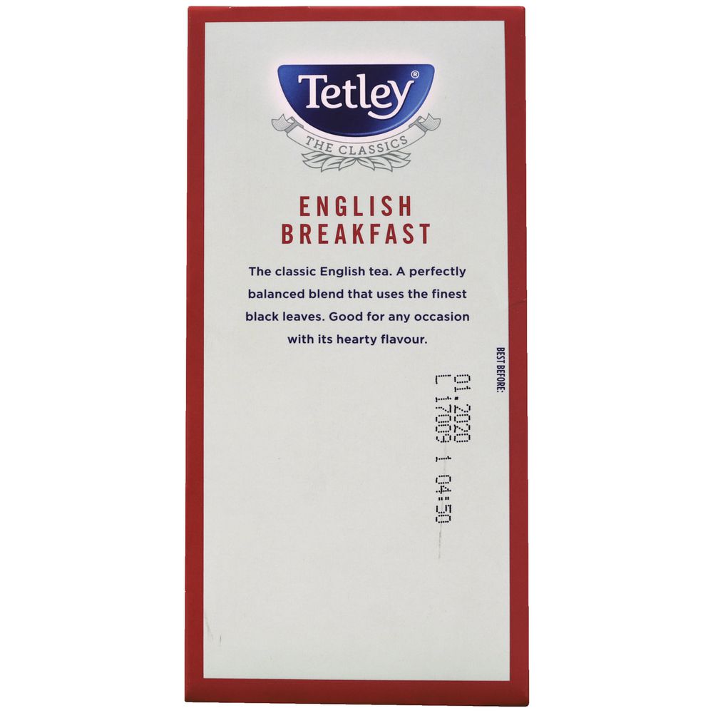 Tetley Classics Foil English Breakfast Tea Bags 25 Pack