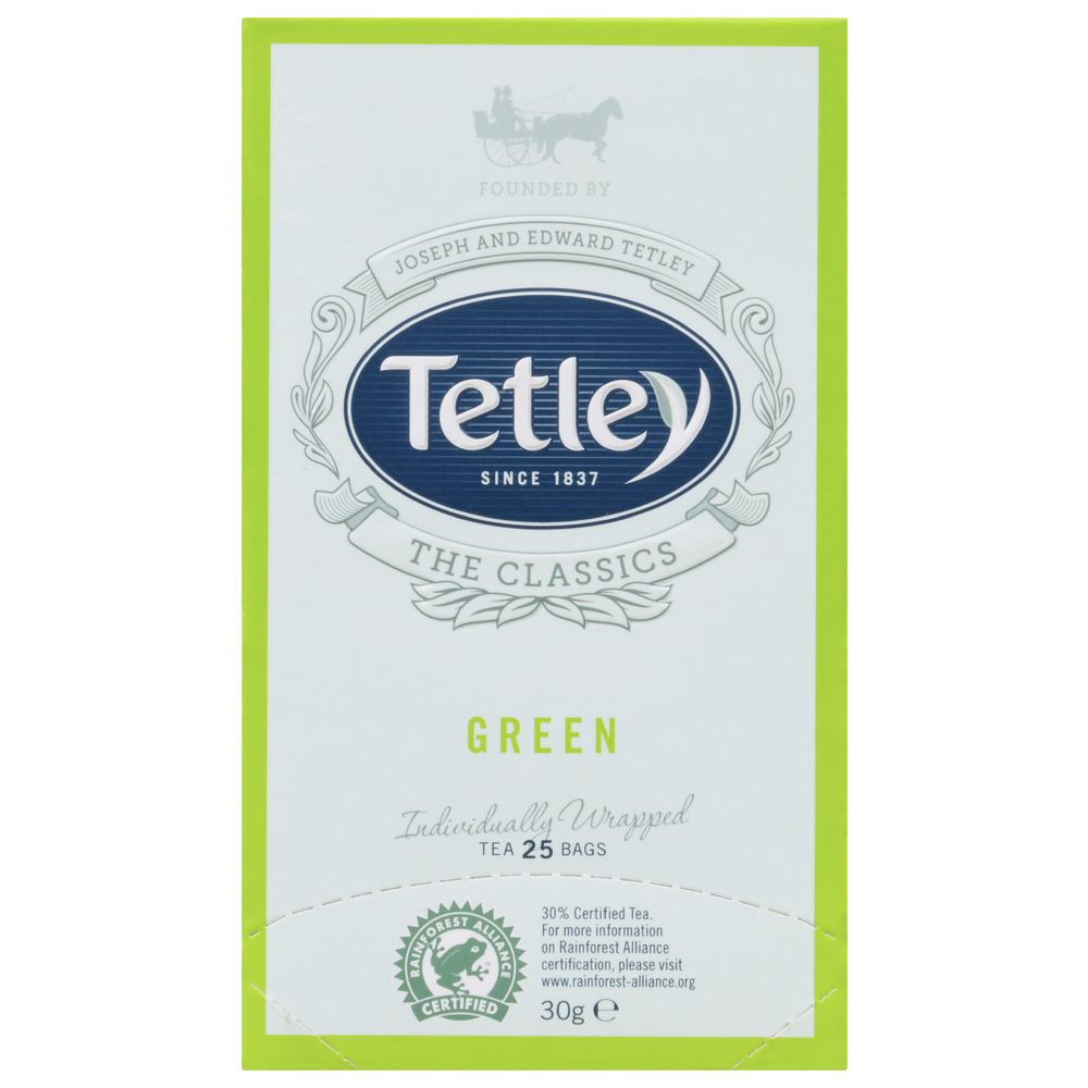 Tetley Classics Foil Green Tea Bags 25 Pack