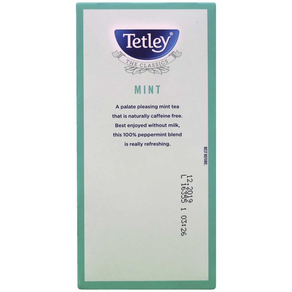 Tetley Classics Foil Mint Tea Bags 25 Pack