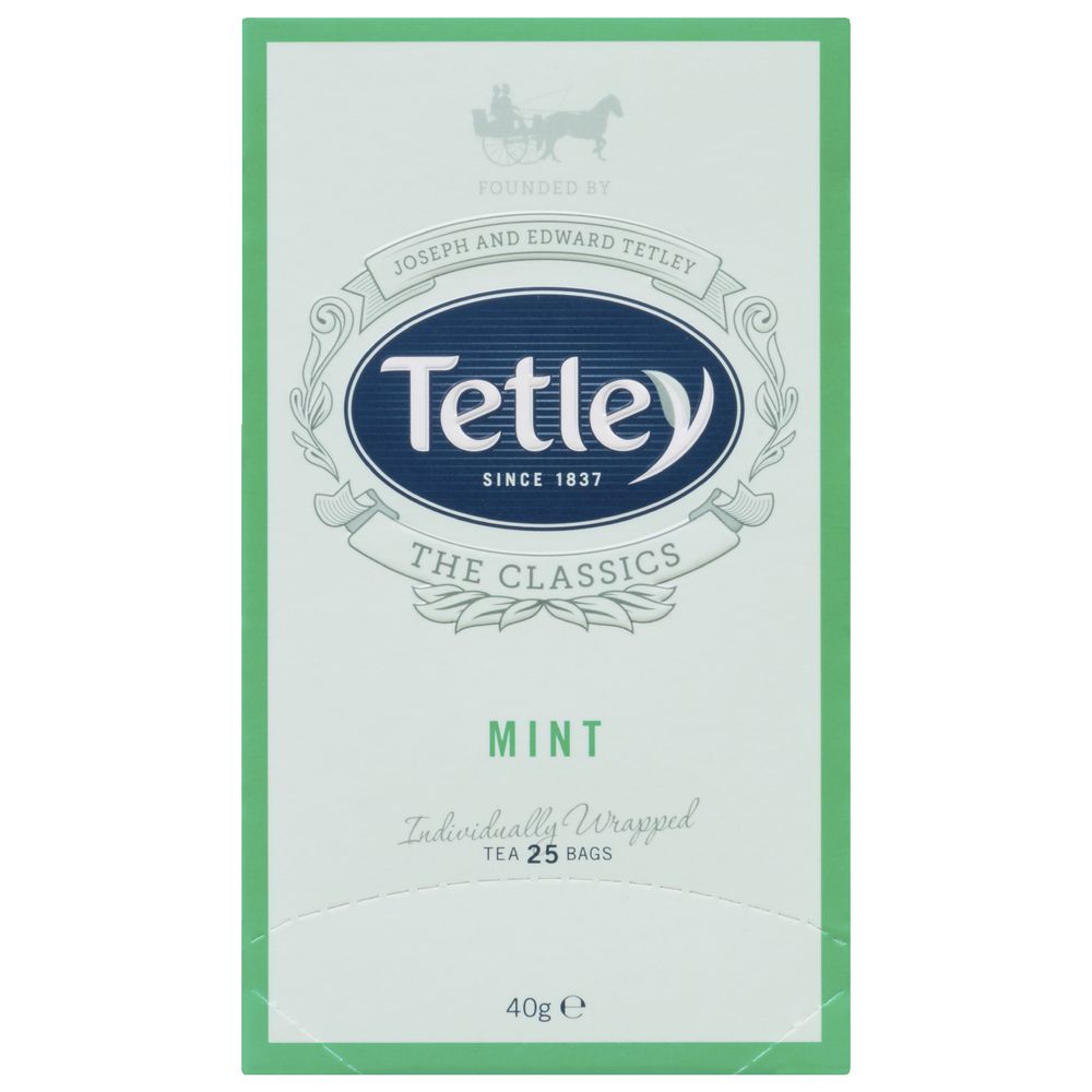 Tetley Classics Foil Mint Tea Bags 25 Pack