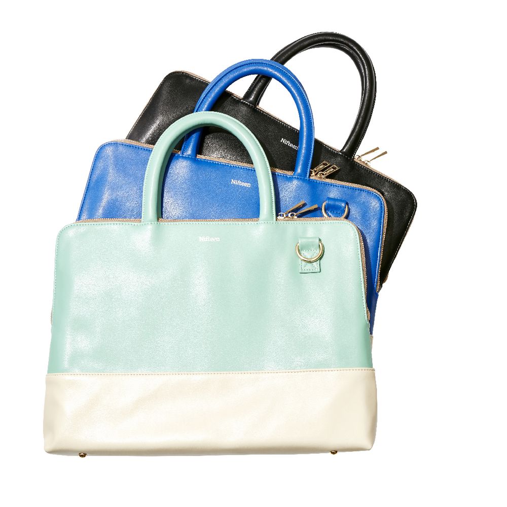Nifteen Laptop Tote 13” Teal