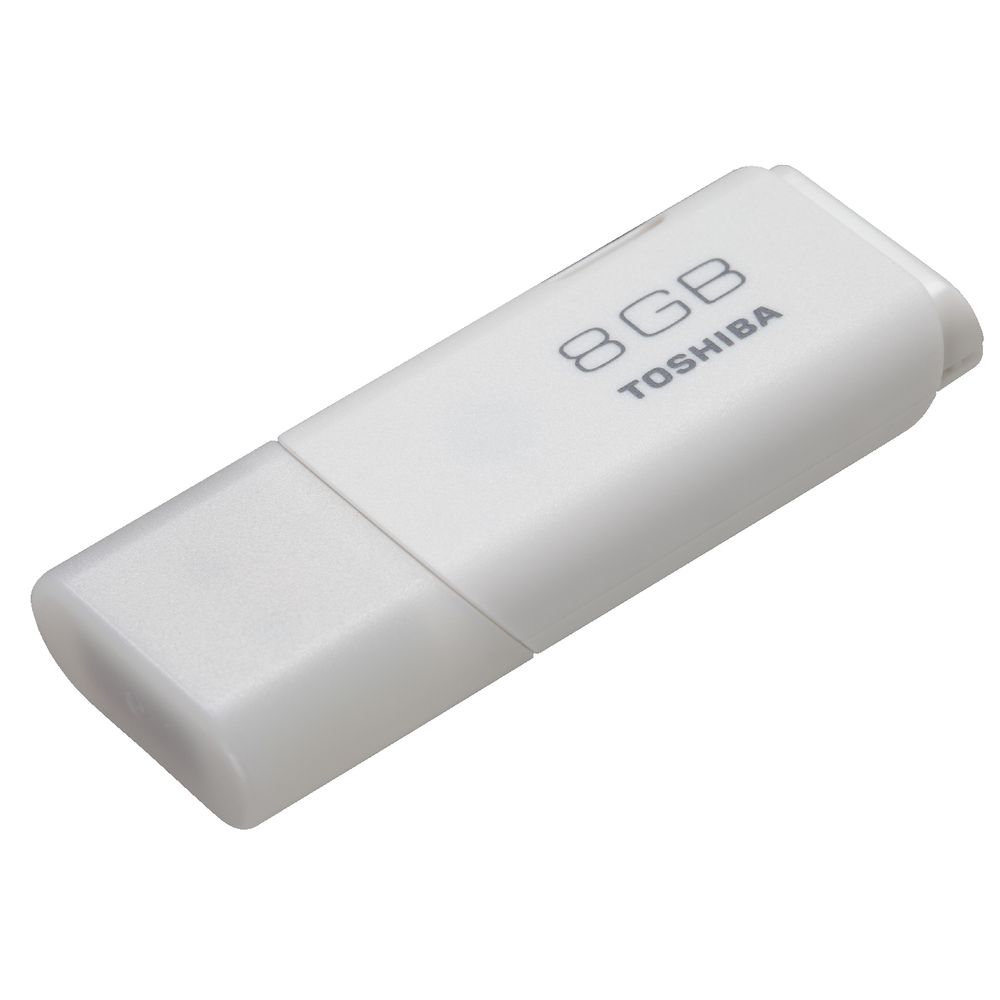 Toshiba 8GB USB 2.0 Flash Drive White