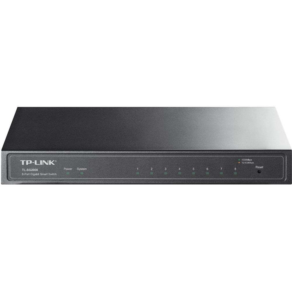 TP-LINK 8-port Pure-Gigabit Desktop Smart Switch TL-SG2008