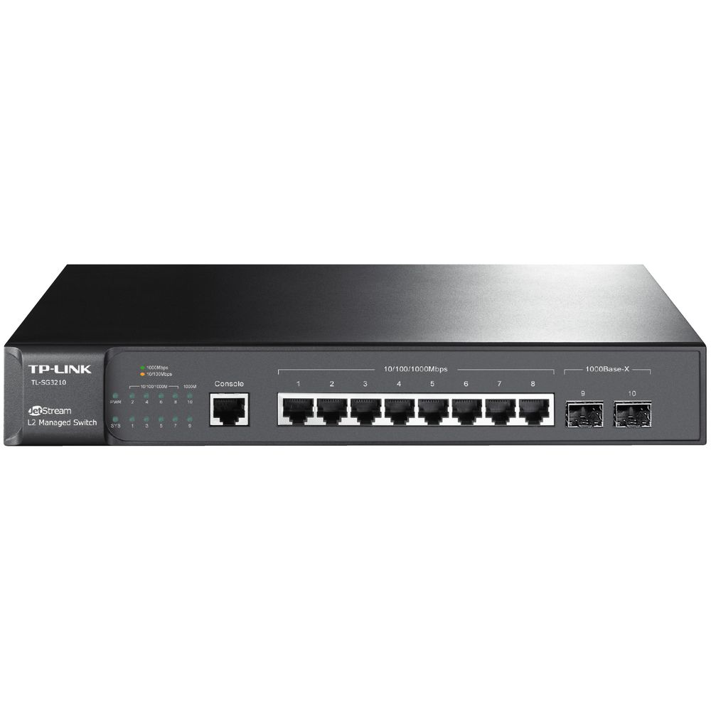 TP-LINK 8-Port Gigabit L2 Managed Switch 2 SFP Slot TL-SG3210