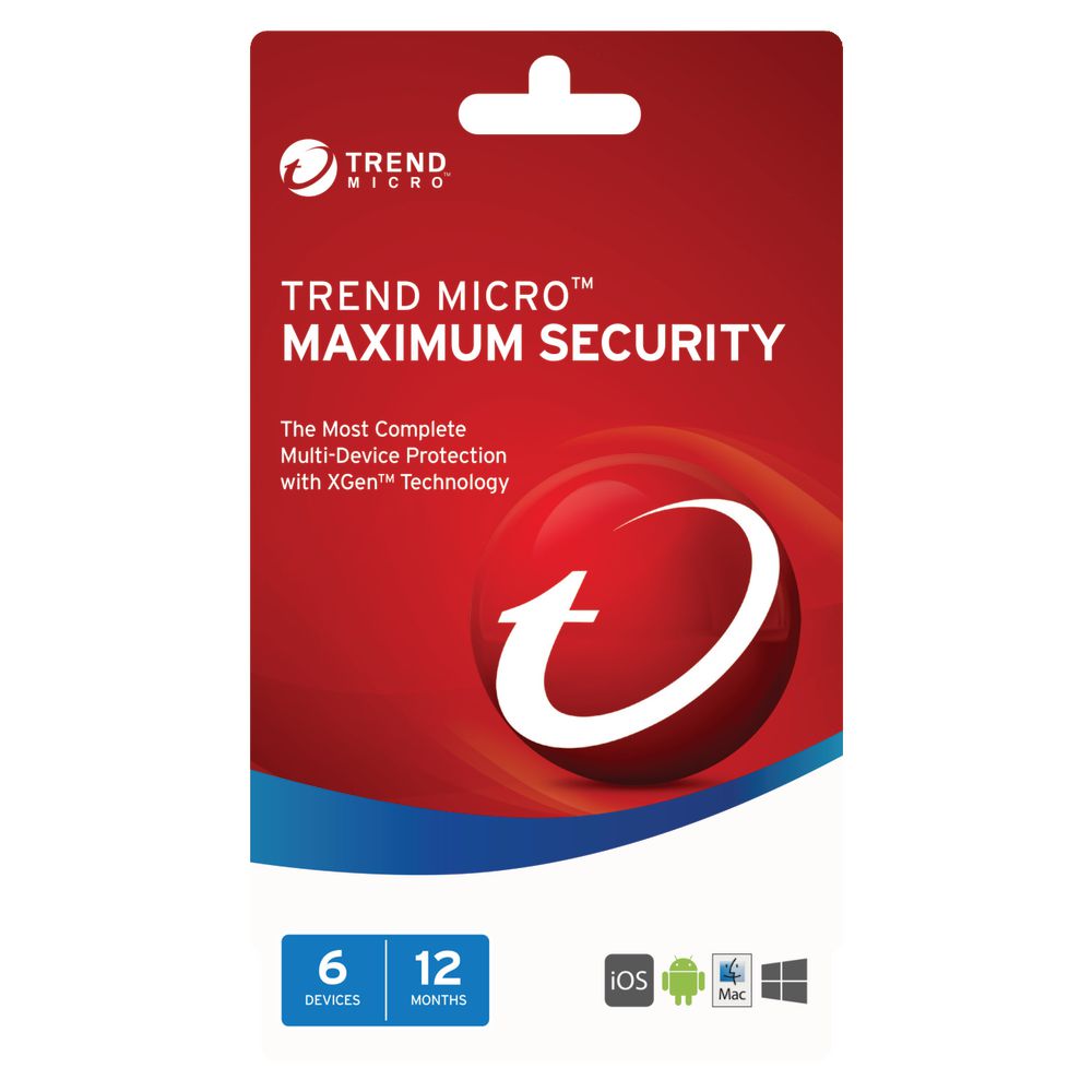 Trend Micro Maximum Security 6 Devices 12 Months Download