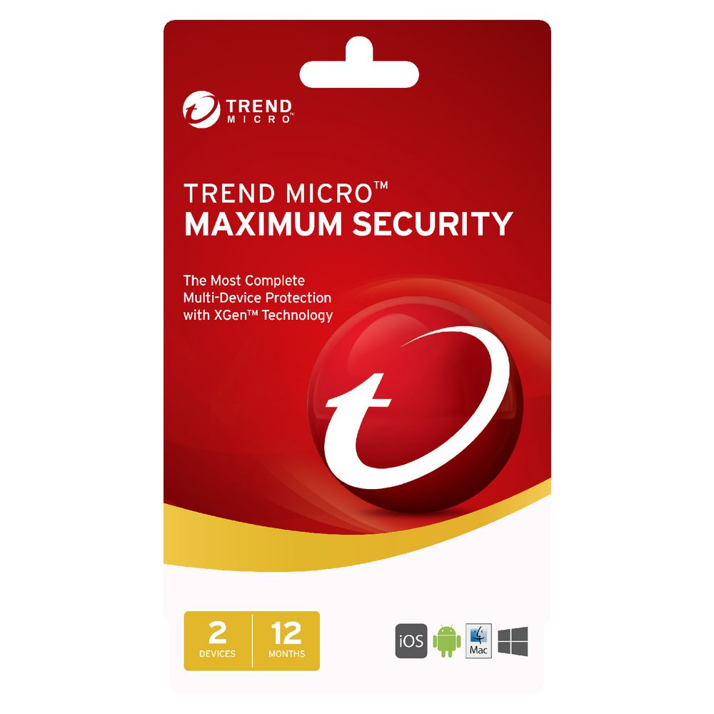 Trend Micro Maximum Security 2 Devices 12 Months Download