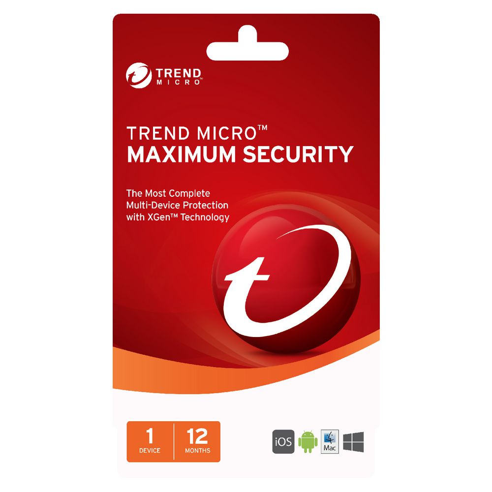Trend Micro Maximum Security 1 Device 12 Months Download
