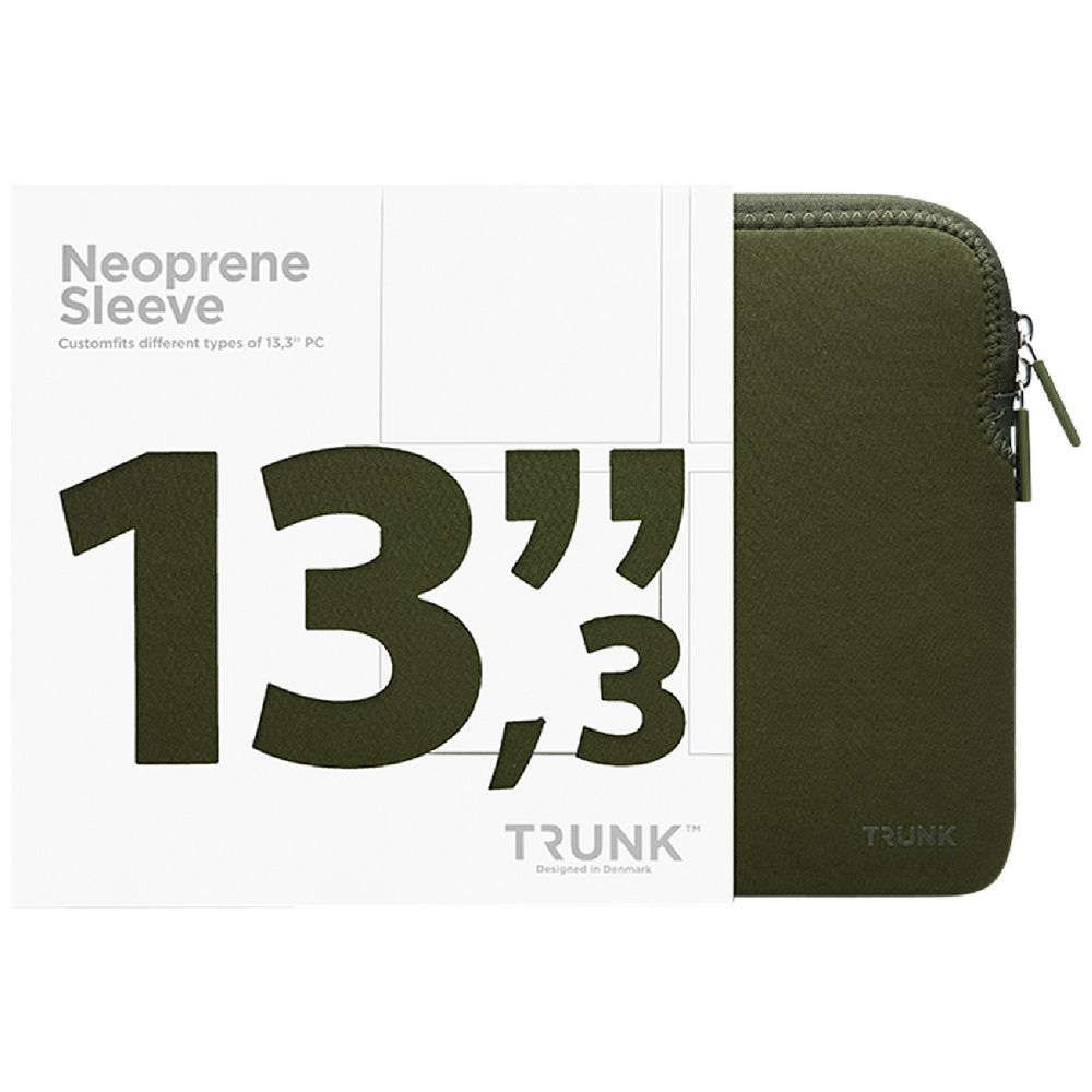 TRUNK Neoprene Laptop Sleeve Olive Officeworks