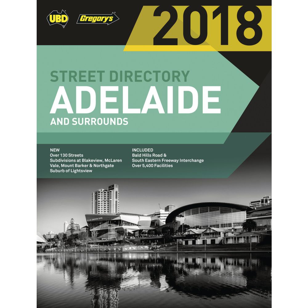 UBD 2018 Adelaide Street Directory 56th Edition