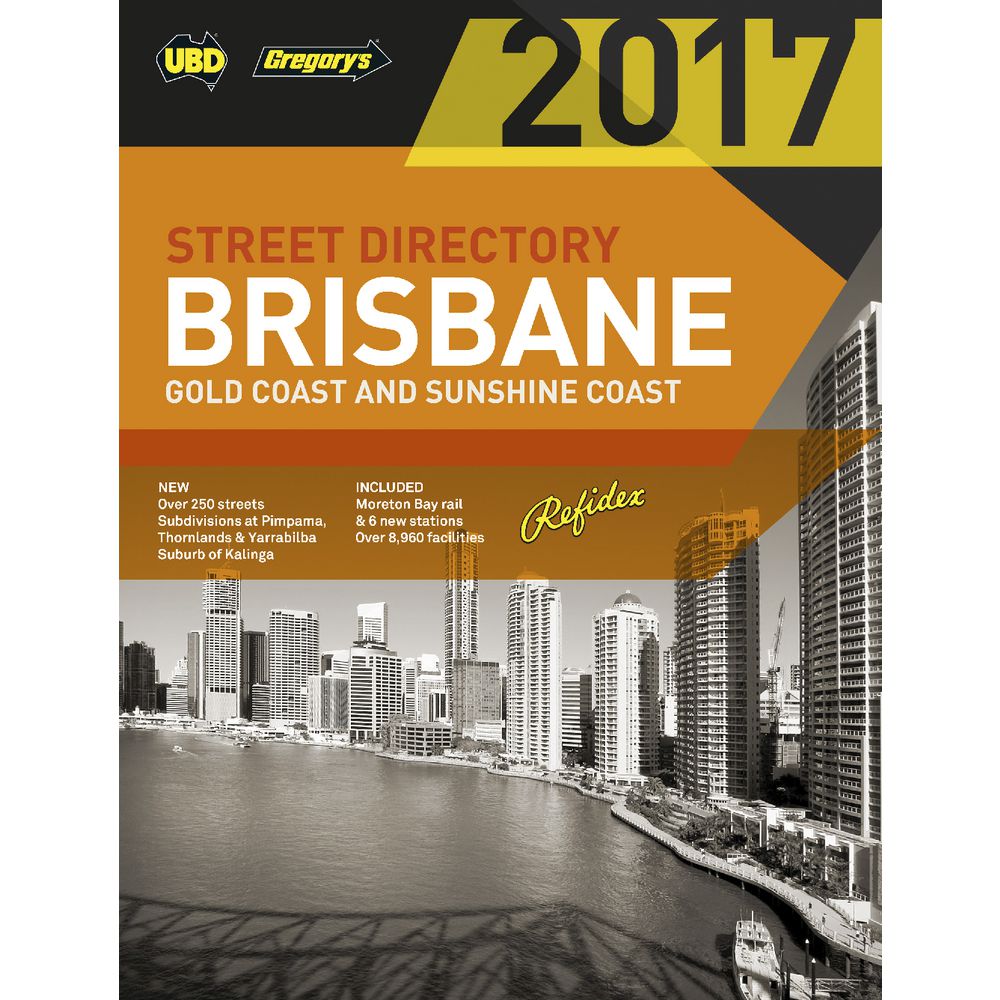 UBD 2017 Brisbane Street Directory 61st Edition