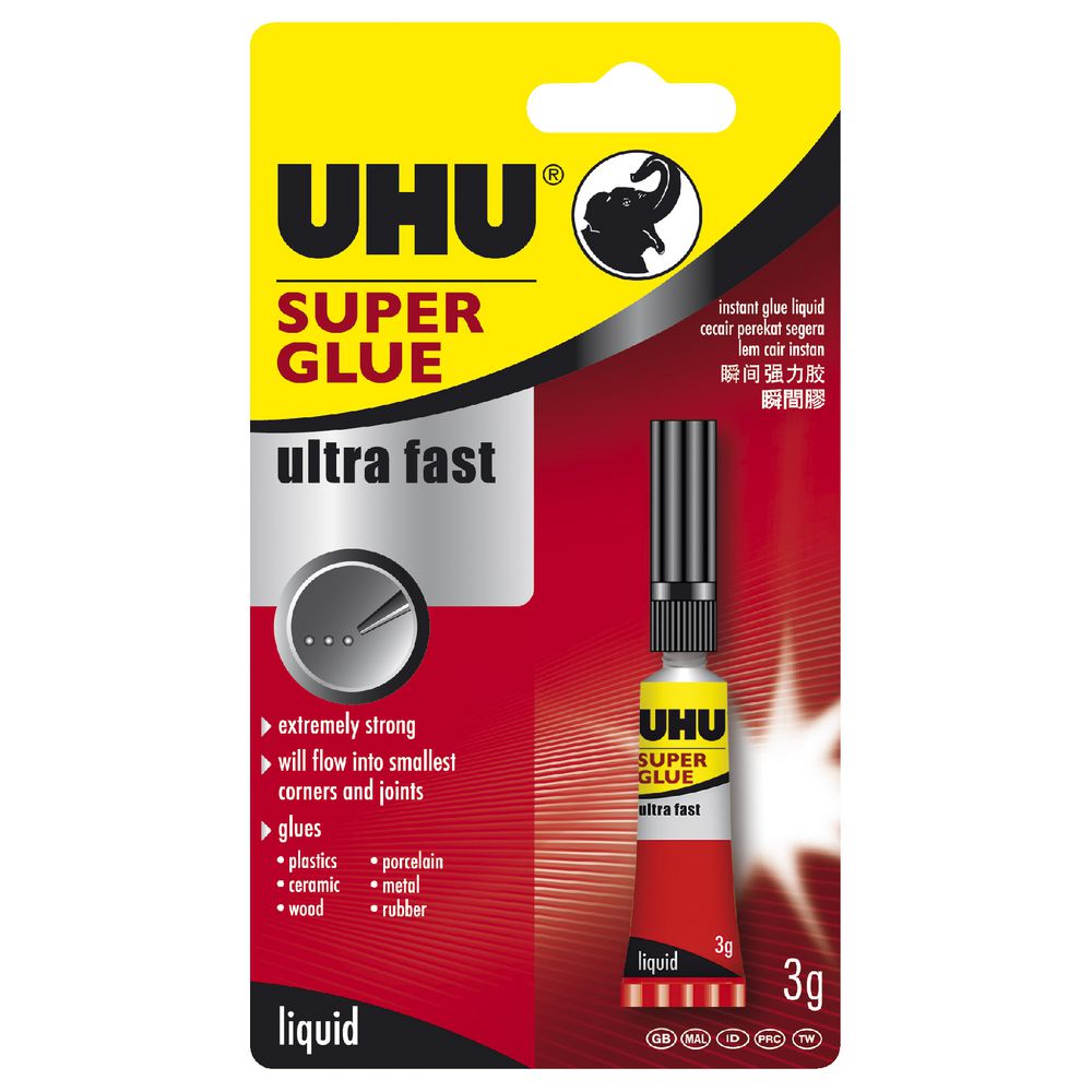 UHU Super Glue Ultra Fast 3g